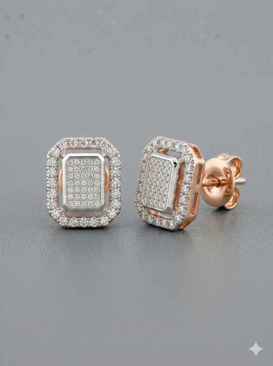 The Radiant Two-Tone Diamond Halo Tops