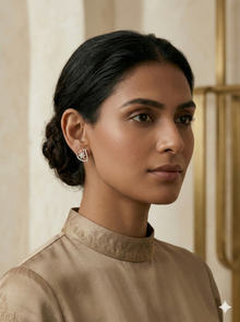 The Radiant Flora Open-Work Diamond Studs