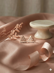 The Architectural Triangle Diamond Studs
