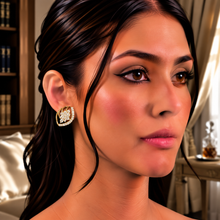 Diamond-Studded Gold Party-Ready Stud Earrings for Women in 14KT Gold