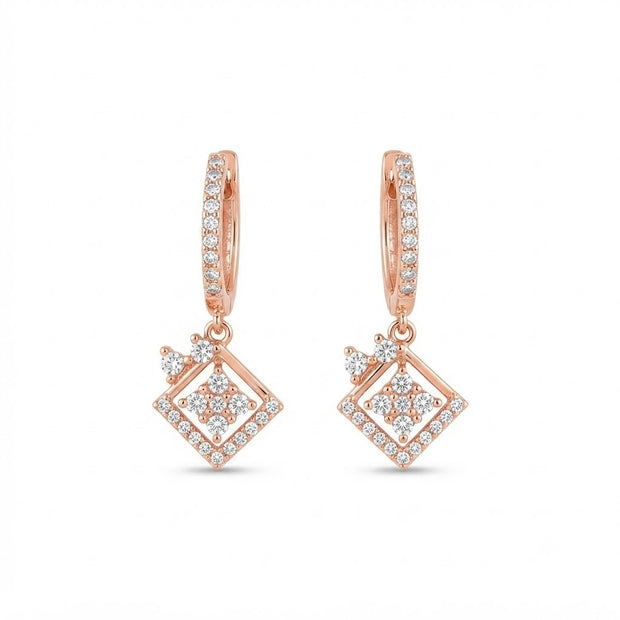 Diamond-Studded Gold Party-Ready Stud Earrings for Women in 14KT Gold