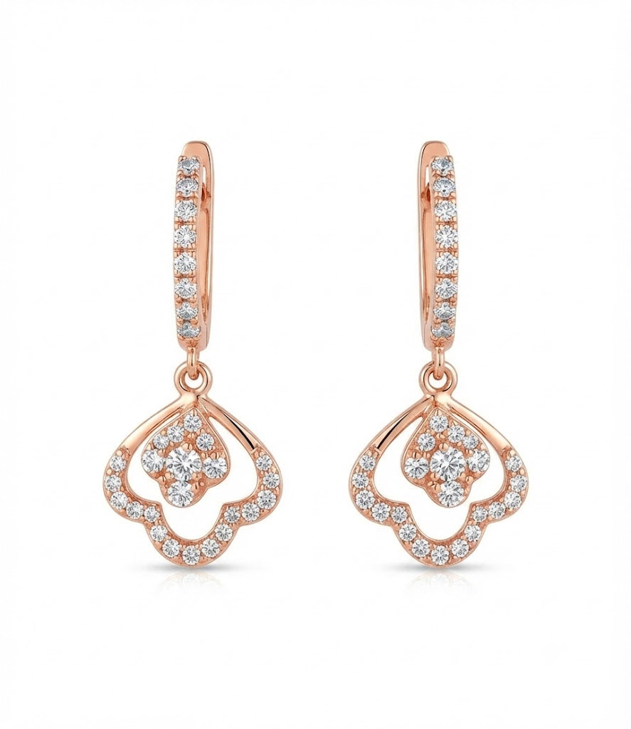 Solitaire Diamond Timeless Stud Earrings for Women in 14KT Gold