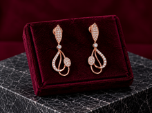 Pave Diamond Layered Stud Earrings for Women in 14KT Gold