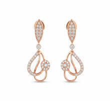 Pave Diamond Layered Stud Earrings for Women in 14KT Gold