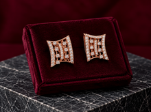 Pave Diamond Cluster Stud Earrings for Women in 14KT Gold