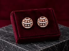 Diamond-Accented Gold Minimalist Stud Earrings for Women in 14KT Gold