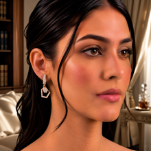 Gold & Diamond Statement Stud Earrings for Women in 14KT Gold