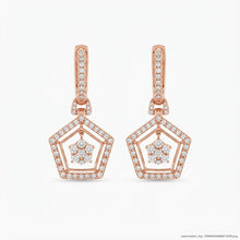 Gold & Diamond Statement Stud Earrings for Women in 14KT Gold