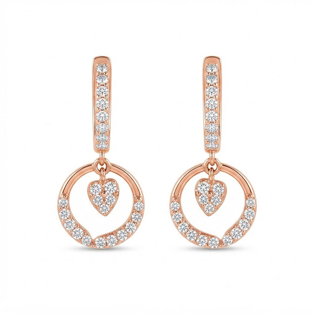 Sparkling Diamond Timeless Stud Earrings for Women in 14KT Gold