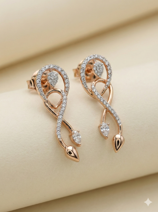 The Infinite Grace Diamond Drop Earrings