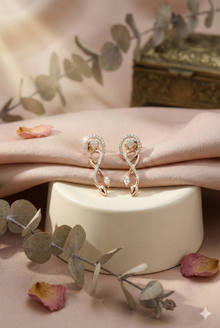 The Infinite Grace Diamond Drop Earrings