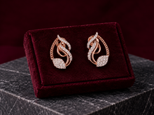 Gold & Diamond Cluster Stud Earrings for Women in 14KT Gold