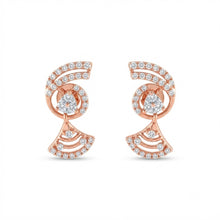 Diamond-Accented Gold Traditional Stud Earrings for Women in 14KT Gold