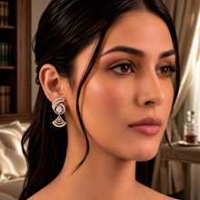 Diamond-Accented Gold Traditional Stud Earrings for Women in 14KT Gold