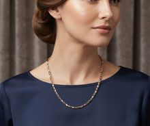 Textured Chain for Women in 18KT Gold