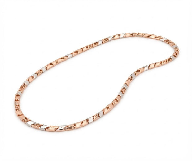 Textured Chain for Women in 18KT Gold