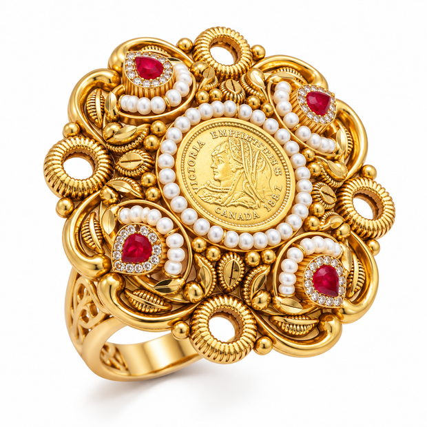 Elegant Ring for Women in 22KT Gold