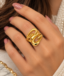 Floral Ring for Women in 22KT Gold