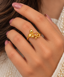 Party-Ready Ring for Women in 22KT Gold