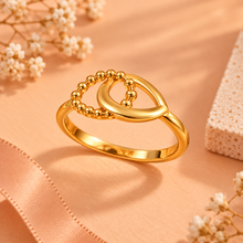 Geometric Ring for Women in 22KT Gold