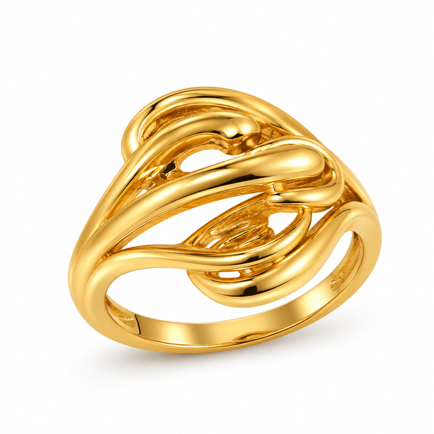 Contemporary Ring for Women in 22KT Gold
