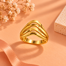 Temple-Inspired Ring for Women in 22KT Gold