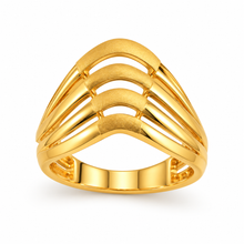 Temple-Inspired Ring for Women in 22KT Gold