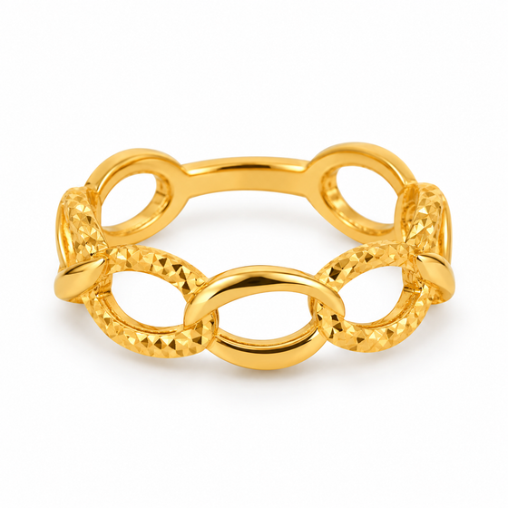 Textured Ring for Women in 22KT Gold