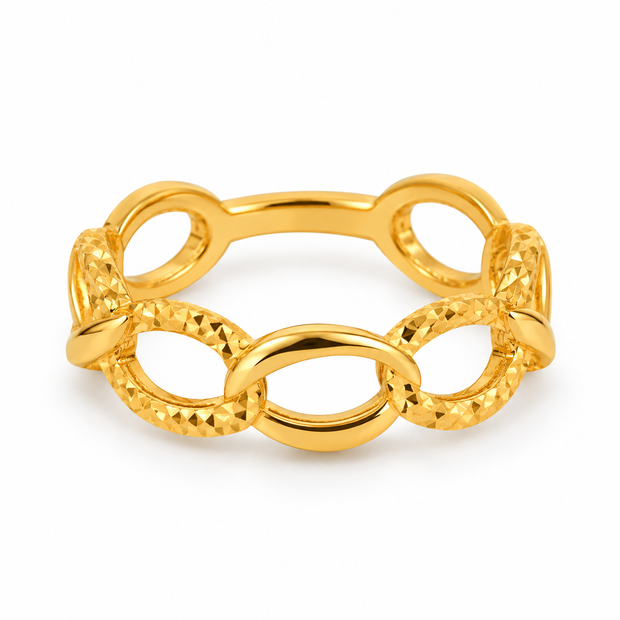 Textured Ring for Women in 22KT Gold