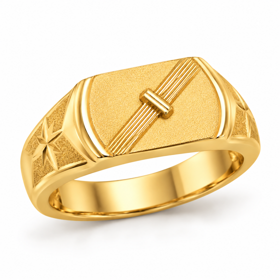Classic Ring for Men in 22KT Gold