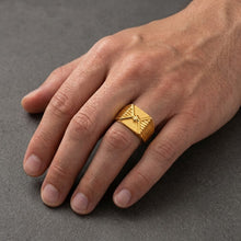 Textured Ring for Men in 22KT Gold